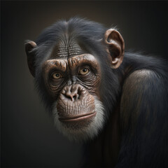 A Chimpanzee portrait