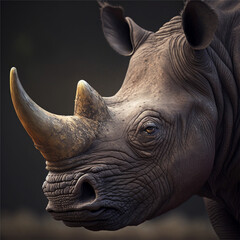 A Rhinoceros portrait