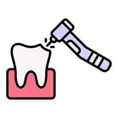 Drilling Filled Line Icon