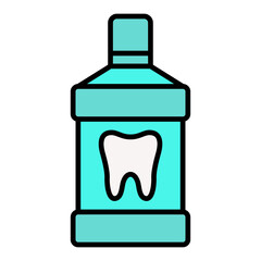 Mouthwash Filled Line Icon
