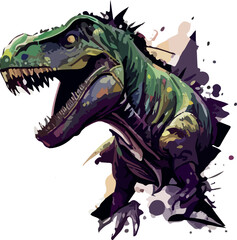 Vector color Dinosaur head © Gpbolde