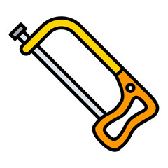 Handsaw Filled Line Icon