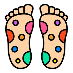 Reflexology Filled Line Icon