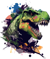 Vector color Dinosaur head © Gpbolde