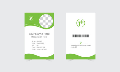 ID card design,modern ID card design