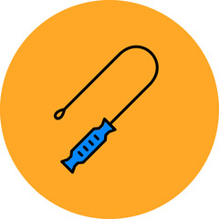 Long Reach Tool Multicolor Circle Filled Line Icon