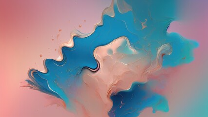 Obraz premium abstract watercolor background with splashes - generative ai illustration