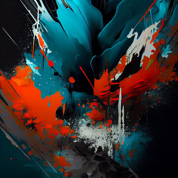 abstract background with splashes