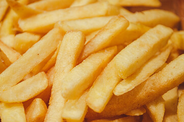french fries close up