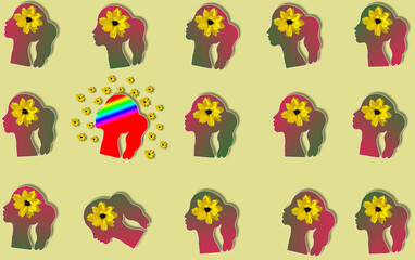 group of women, one stands out for her creativity and ideas
