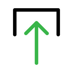 Push icon line isolated on white background. Black flat thin icon on modern outline style. Linear symbol and editable stroke. Simple and pixel perfect stroke vector illustration.