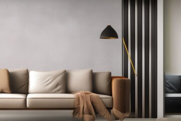 modern living room with sofa