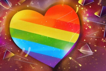 heart rainbow, protest symbol