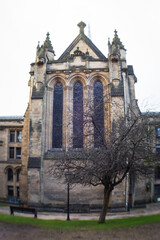 Obraz premium A Scottish university on a winter morning 