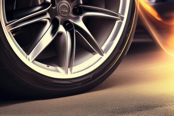 wheel of a car