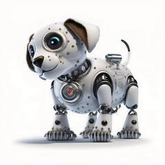 Robot dog illustration brings a new level of style to technology