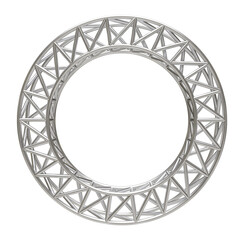 Metal object with truss system in 3d render