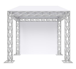 Outdoor banner with truss system in 3d render - obrazy, fototapety, plakaty