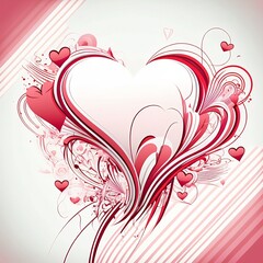 Valentine&acute;s Day letter hearts 2  - Illustration, love, february 14th.