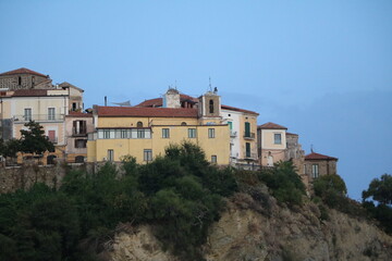 View to Church of Our Lady of Constantinople in Agropoli, Campania Italy