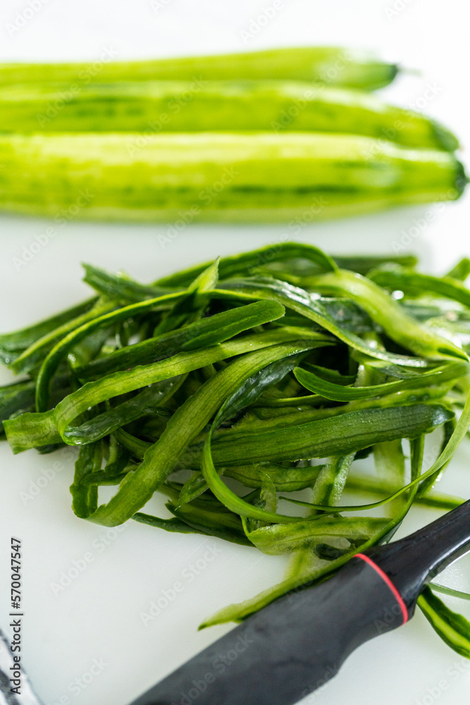 Wall mural Cucumber salad