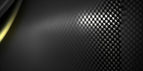 Aesthetic Carbon Fiber Closeup Texture, Black. Generative AI.