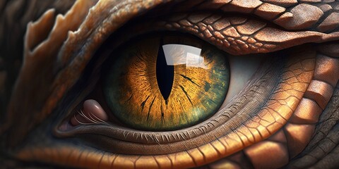 dragon eye close up