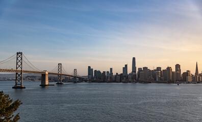 San Francisco and the Oakland Bay Bridge