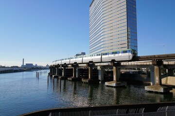 Obraz premium 東京モノレールのある風景