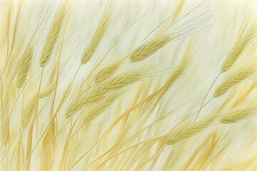 Wheat field background. AI generated image.	
