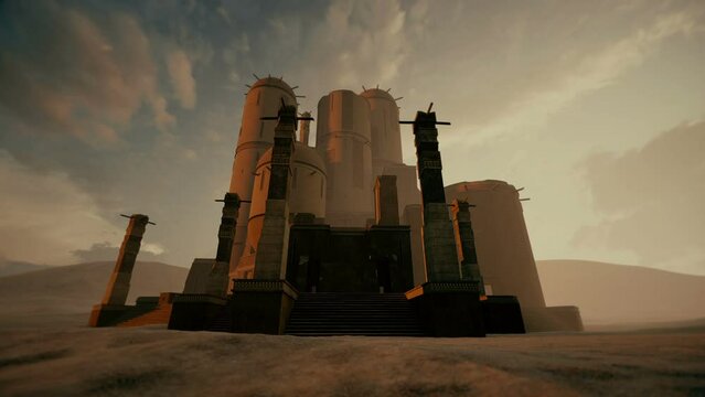 Ancient Temple 3D Video Animation