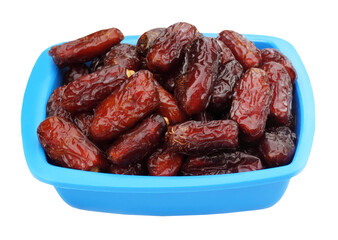 Fresh Arabian Dates on a blue bowl