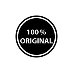 100% Original icon vector logo design template