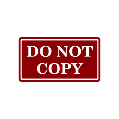 Do not copy icon vector logo design template