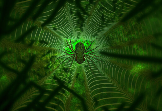 A surreal alien spider, created by generative Ai