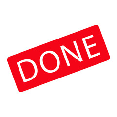 Done icon vector logo design template