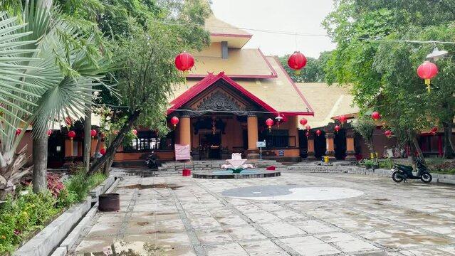 Chinatown or Chinese Village in Surabaya, a city area outside the Chinese area where the majority of residents are ethnic Chinese.