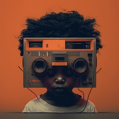 Kid living in VR world