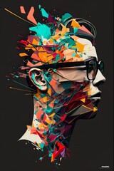 Boy with creative mind