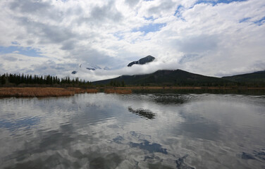 Sulphur mountain on Vermilion Lake - Canada