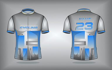 Vector premium cycling jersey design with abstract texture