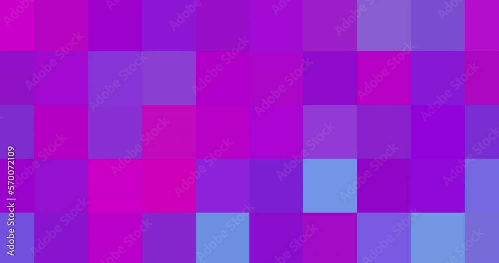 Wall mural animated multicolored pixel background. 4k resolution abstract pixel motion design transition.