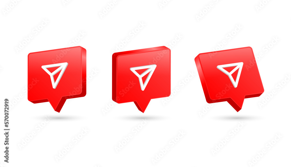 Fototapete share in speech bubble icon. forward arrow with chat bubbles social media notification icons or post reactions 3d modern. reply sign - send message sent icon, 3d rendering, 3d illustration