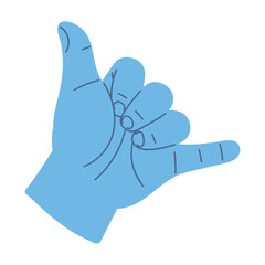 shaka hand gesture