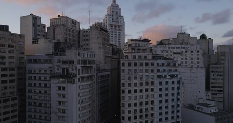 Aerial view of downtown Sao Paulo, Brazil