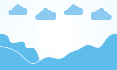 Kids presentation template, children vector background