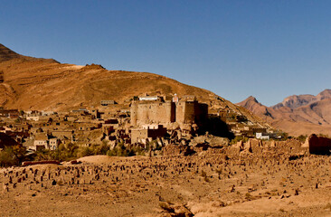 Marocco, regione Sousse Massa, antico villaggio berbero fortificato