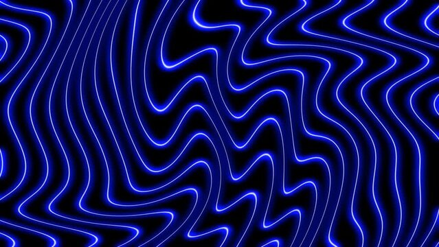 Blue Neon Waves motion graphic is a beautiful abstract animation featuring glowing waves created from flowing lines. This background is great for adding in your titles, logos on top.