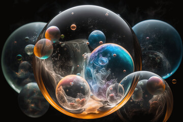 Bubbles in Space, Abstract Generative Concept
