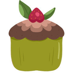 Illustration Cupcake Cartoon Doodle Sketch 